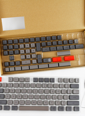 dolch复古黑灰61/64/68/98/108PBT热升华XDA球帽133键小全套键帽