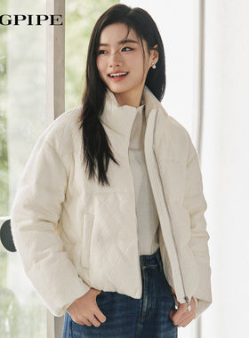 风笛 2024冬绒立领短款羽绒服宽松通勤保暖外套女1E45402原1999