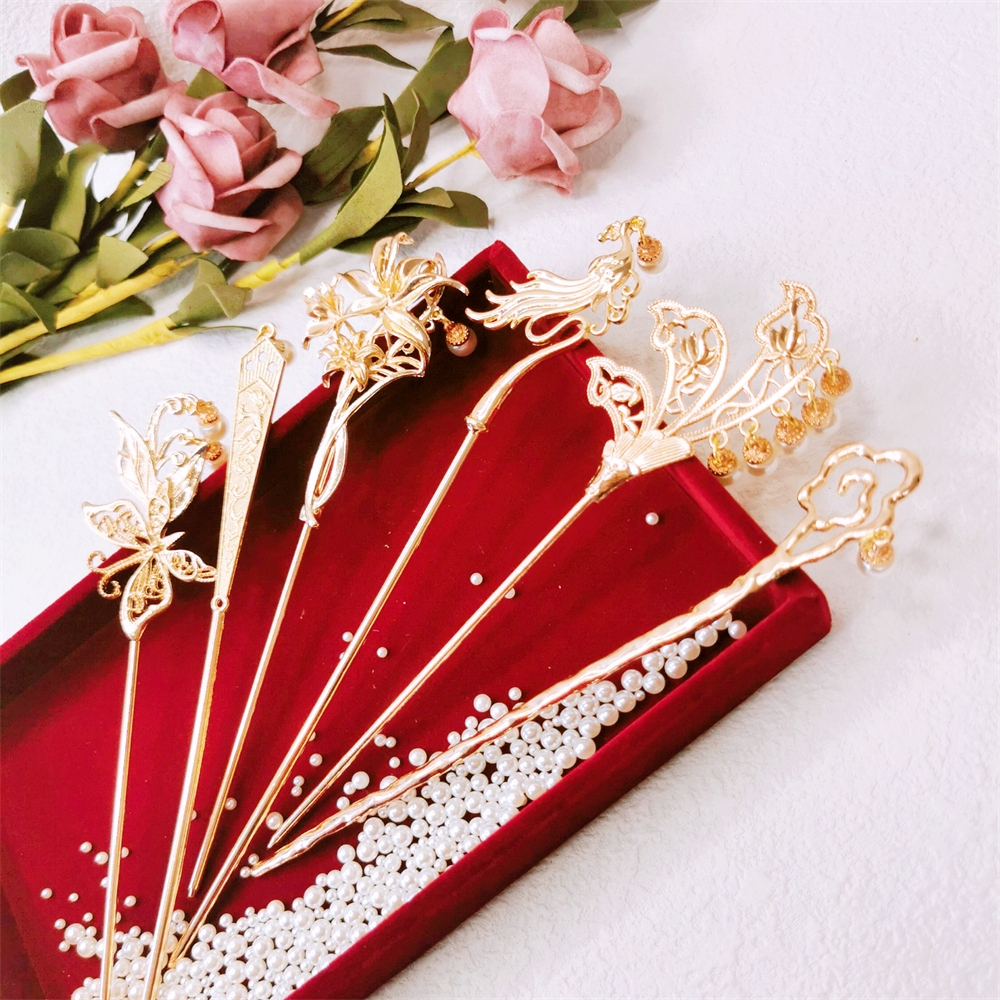 中国风国潮有凤来仪发簪