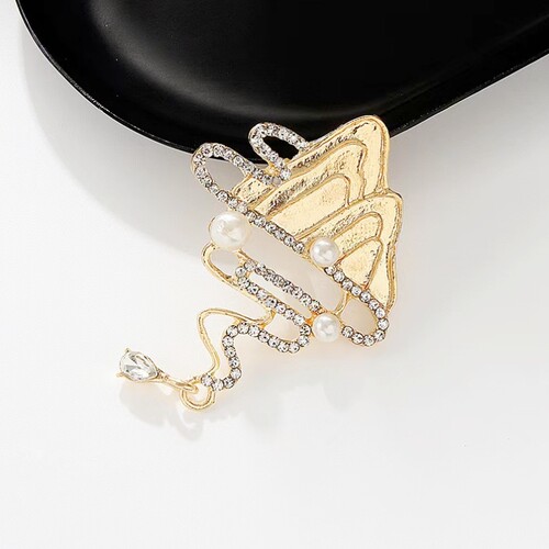 胚底DIY山水图胸花文艺中国风