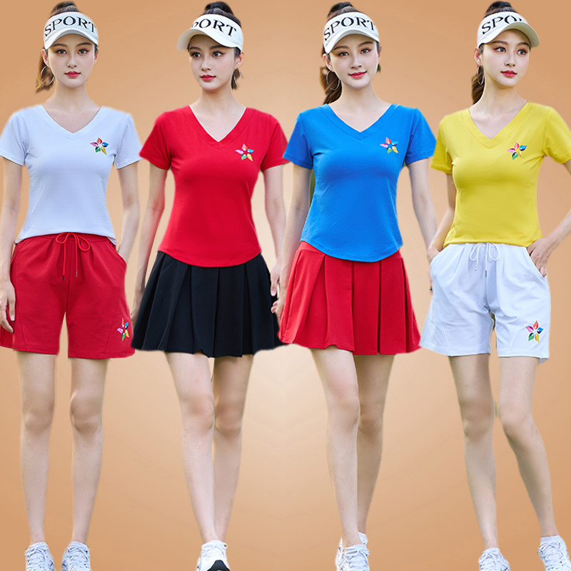广场舞服装新款短裙套装夏季