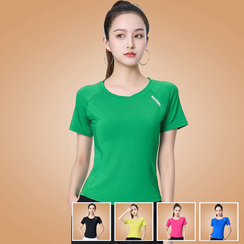 广场舞服装运动速干衣春夏圆领