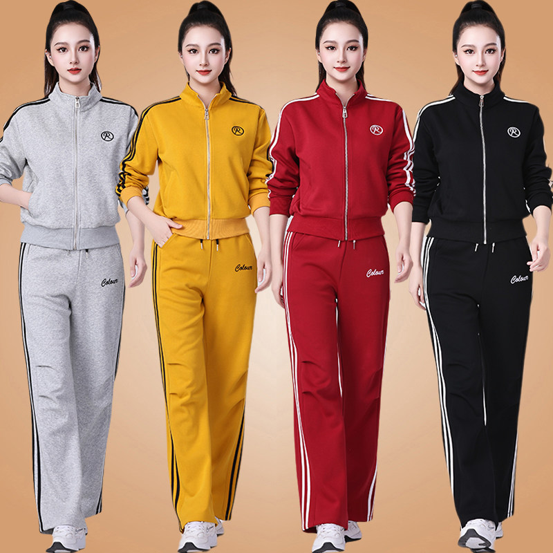 广场舞服装套装秋冬运动两件套