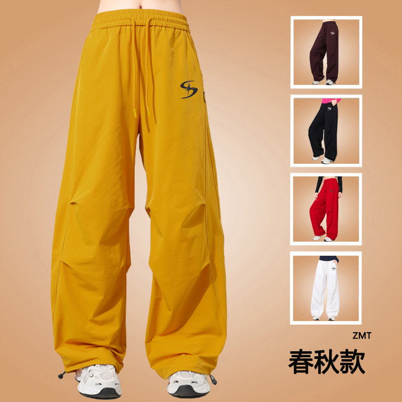 广场舞服装新款裤子跑步阔腿裤棉