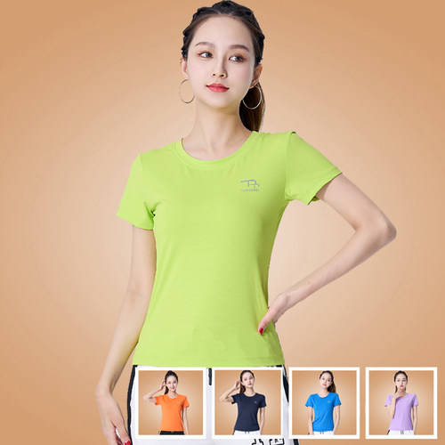 广场舞运动服装新款套装短袖上衣