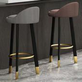 北欧吧台椅家用高凳子靠背前台椅子现代简约轻奢高脚凳酒吧椅吧凳