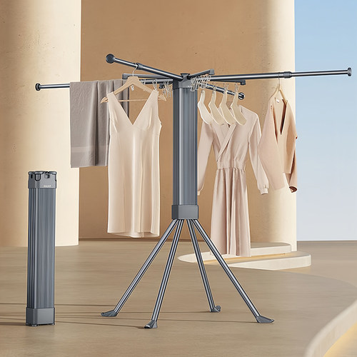 折叠晾衣架章鱼八爪鱼落地伸缩