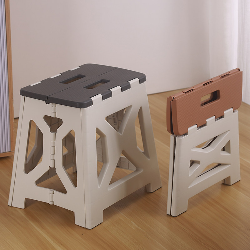 便携式可折叠凳子户外折叠椅子家用塑料省空间小板凳休闲凳钓鱼椅