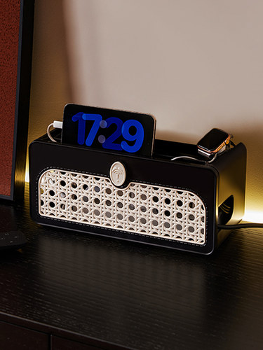 集线盒插座遮挡插排收纳盒电源电线理线盒桌面装饰插线板整理盒子