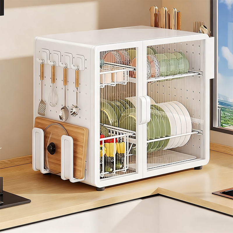 碗柜沥水置物架厨房双层家用台面