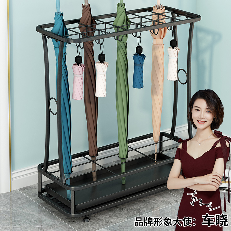 雨伞架收纳架家用酒店大r堂商用雨伞收纳桶门口放置神器挂放伞架