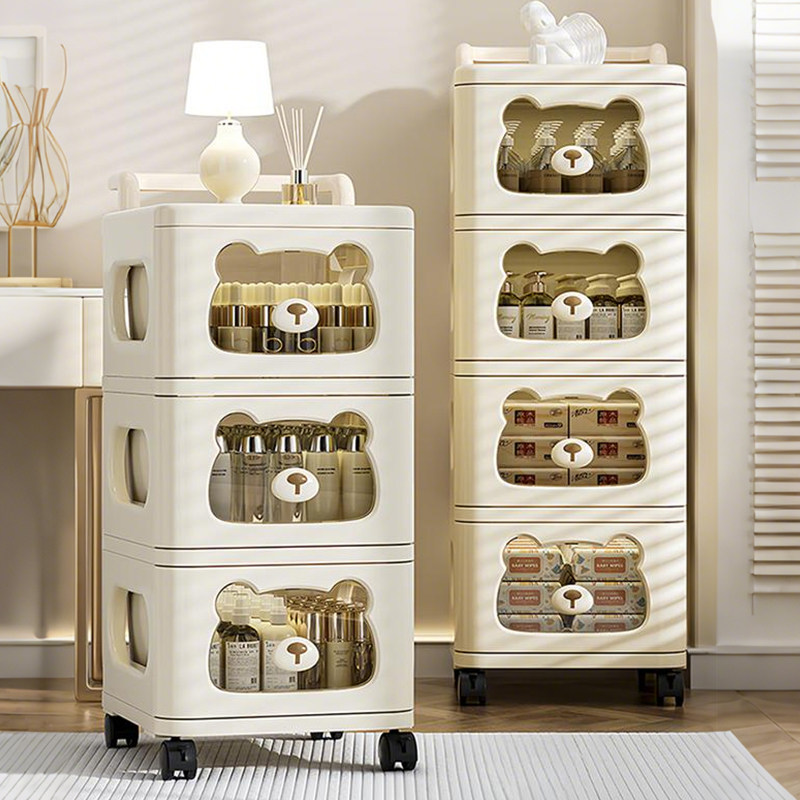零食置物架小推车落地抽屉式收纳架子家用多层婴儿玩具杂物储物柜,住宅家具,搁板/置物架/家用陈列架,淘宝优惠券,粉丝福利购,淘宝优惠卷