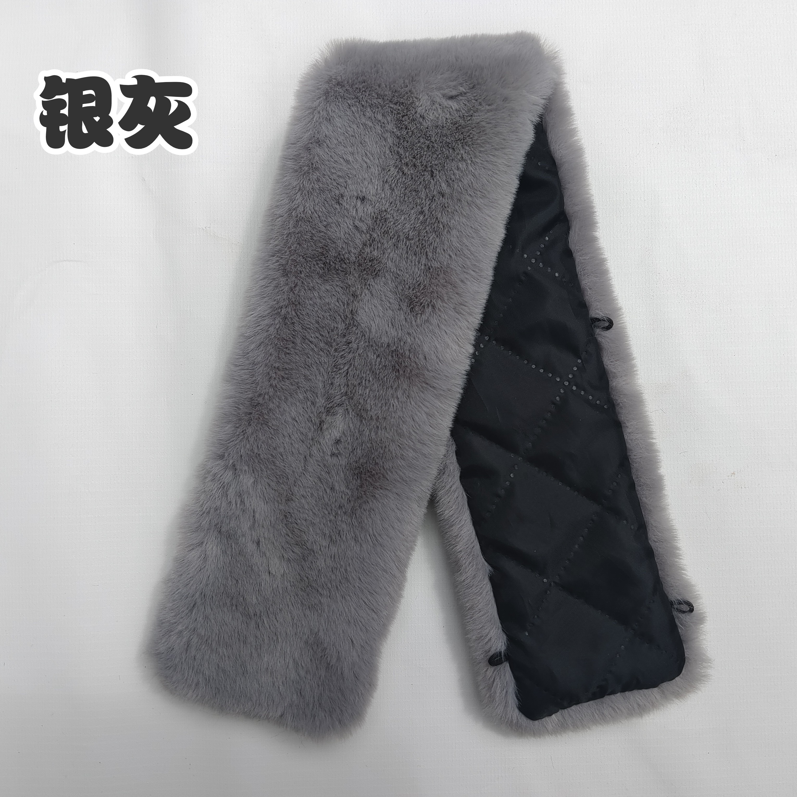 2025冬季新款毛领子仿水貂绒立领直领定制可拆卸围脖围巾衣领防脏