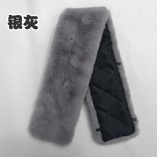 2025冬季新款毛领子仿水貂绒立领直领定制可拆卸围脖围巾衣领防脏