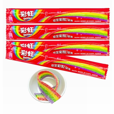 彩虹缤纷果味酸条糖果9g/条