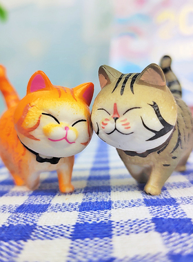 小猫咪桌面生日礼物治愈系摆件景