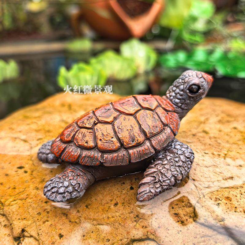 仿真乌龟小海龟模型摆件阳台花盆水族假山花园庭院鱼池造景装饰品,家居饰品,户外/庭院摆件,淘宝优惠券,粉丝福利购,淘宝优惠卷
