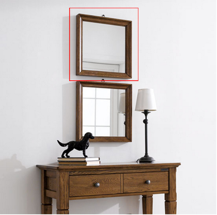 卡丁罗全实木方形化妆镜台式现代简约梳妆镜卧室壁挂镜方镜包邮|msdalam kategori perabot kediaman, Mirrors, Penuh panjang cermin - dari Buy2taobao.com untuk memberikan perkhidmatan ejen Taobao profesional membeli