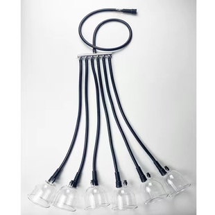 碧波家庭养生仪器配件软管震动线长管短管单独开关分流调压阀串杯