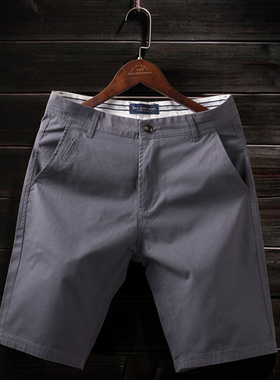 灰色休闲短裤男士夏季薄款宽松大码中裤潮流百搭5分男五分裤