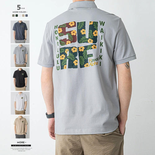 Летняя футболка polo, рубашка, футболка с коротким рукавом для отдыха, оверсайз