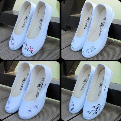 帆布鞋休闲套脚优雅软底透气舒适