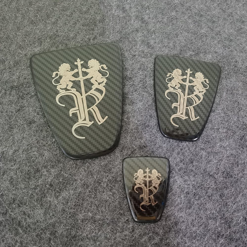 荣威I5I5GL360plus改装前后车标