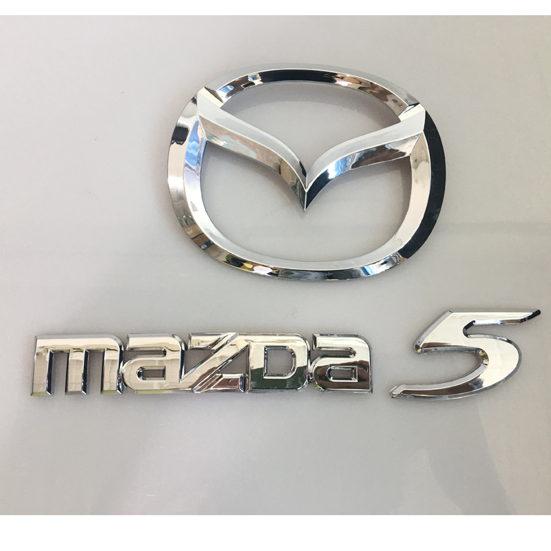 适用于进口马自达5原车中网标前机头盖车标马5后尾标MAZDA5英文标