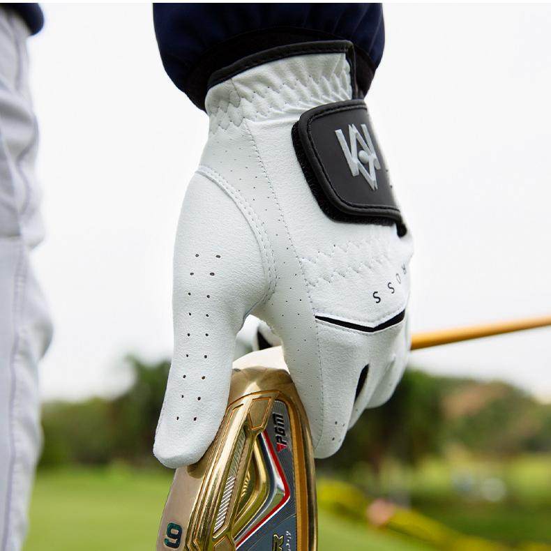 正品防滑小羊皮golf手套耐磨男士柔软左手新款高尔夫球手指套包邮