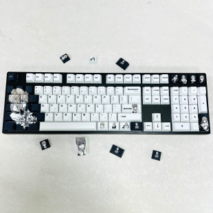 玛奇玛键帽日文字根五面热升华pbt个性化定制wooting rakka HM66