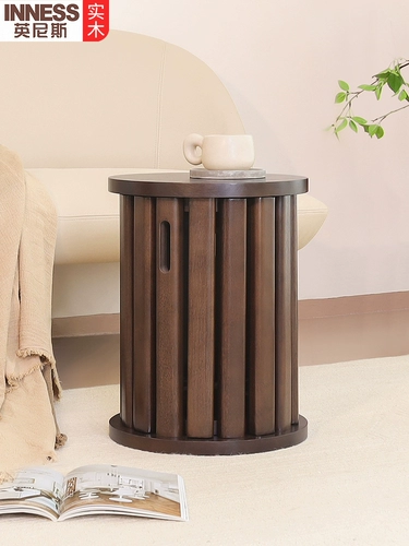 Табурет из цельного дерева Innes, бытовой штабелируемый комбинированный круглый табурет для гостиной, обеденный стол, табурет для хранения, скамейка Jenga, деревянный табурет