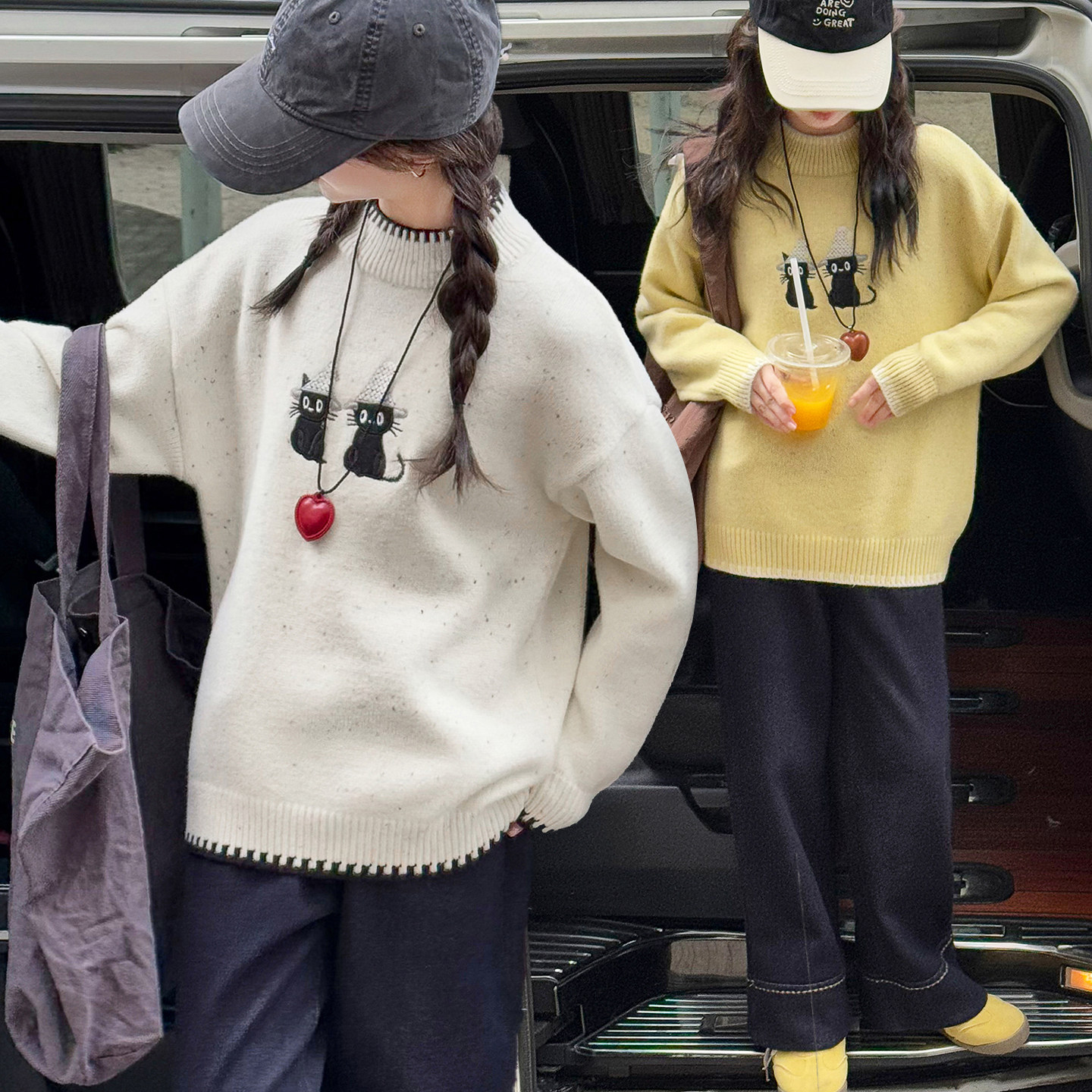 女童毛衣秋冬加厚洋气针织衫内搭图片