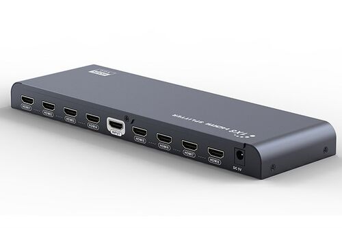 新版 超高清4K HDMi分配器1进8出3D 分屏一分八 朗强 LKV318 V2.0