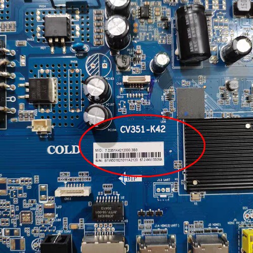 原装海尔LE43A51J电视主板CV351-K42屏CC430LV1D01