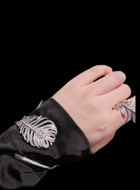 NVNVTHUI女镶钻手镯法式手镯