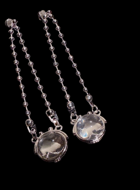 珠宝 星河璀璨路路通项链 富贵迷人 点钻拉丝交叉锆石戒指 套装