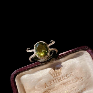 金丝雀碧玺蝴蝶宝石手链 古董感 深海贝珠 玉髓锆石流苏耳环