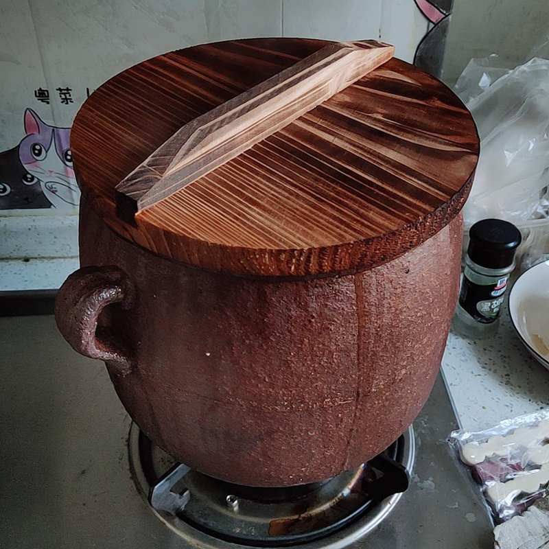 土吊子老砂锅粗土砂罐土陶罐