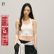 嘻哈复古短款 SMILE DDD绑带背心美式 挂脖运动内衣健身收腰上衣女