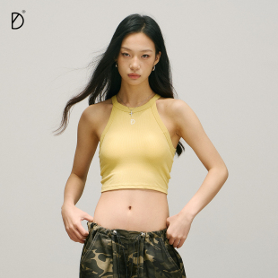 150g自带胸垫美式 挂脖吊带 街舞运动溜肩不跑杯背心 DDD SMILE