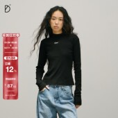 T恤女正肩显瘦可单穿内搭纯色百搭休闲打底衫 SMILE DDD半高领长袖