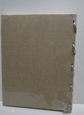 包邮16k速写本A44K8K5亚麻布封面素描本 绘画本 绘图本内芯钢环装