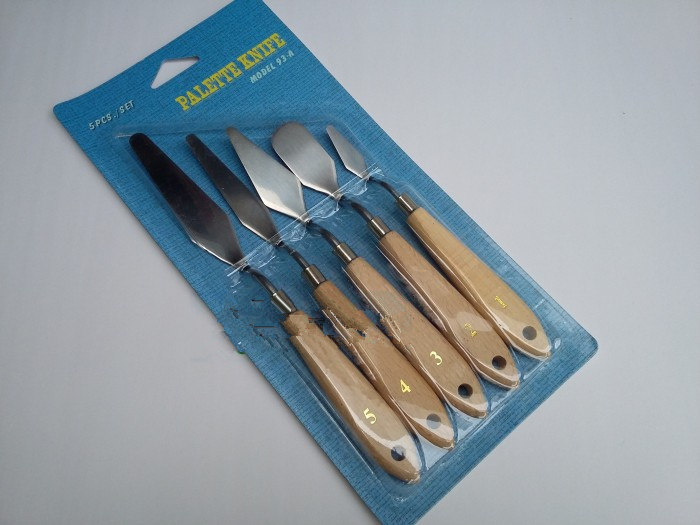 包邮油画颜料刮刀油画刀套装 油画铲刀 调色刀 水粉绘画调色工具