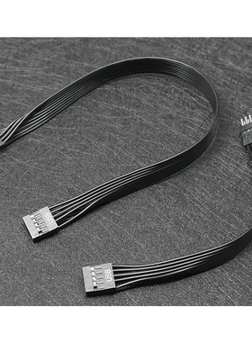 台式机电脑主板前置USB9PIN 2.0延长线9针公对母连接加长全黑排线