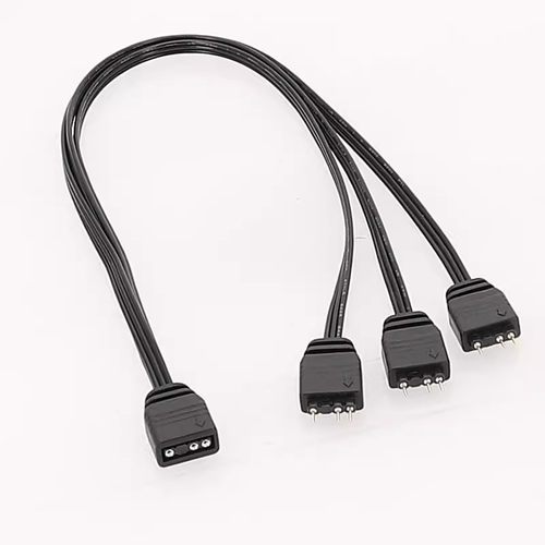 主板ARGB一分三连接线1分3 RGB线 5V 3Pin转接线扁平线ARGB扩展线