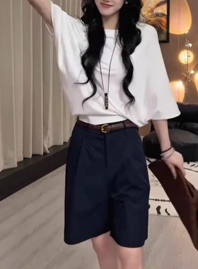 今年流行特惠25310大爱美依缘2025夏季新款独特纯色净版宽松T恤