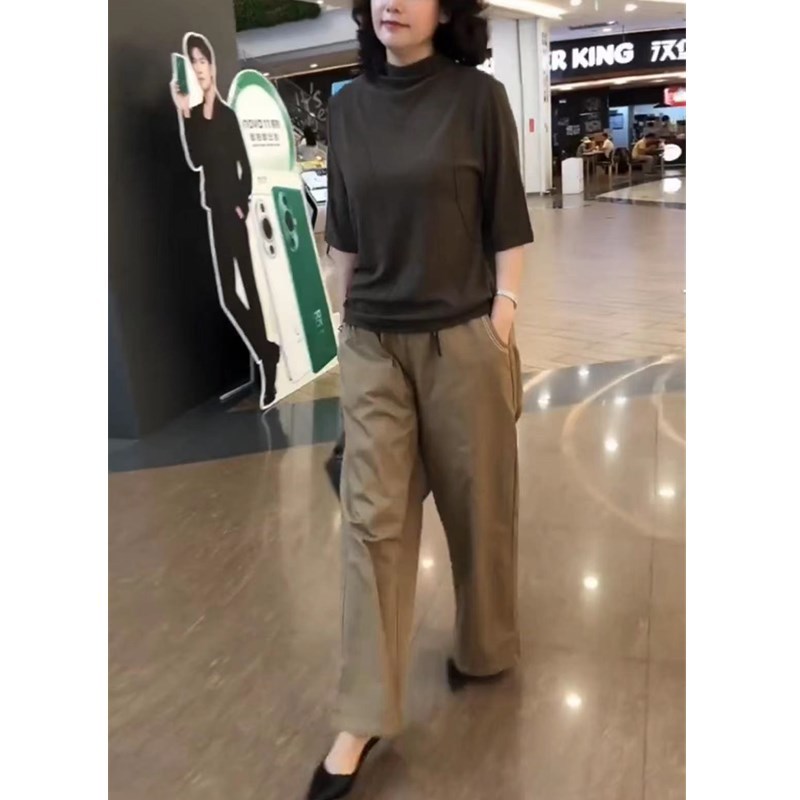 今年流行特惠23698大爱美依缘2025秋季新款时尚纯色打底衫宽松