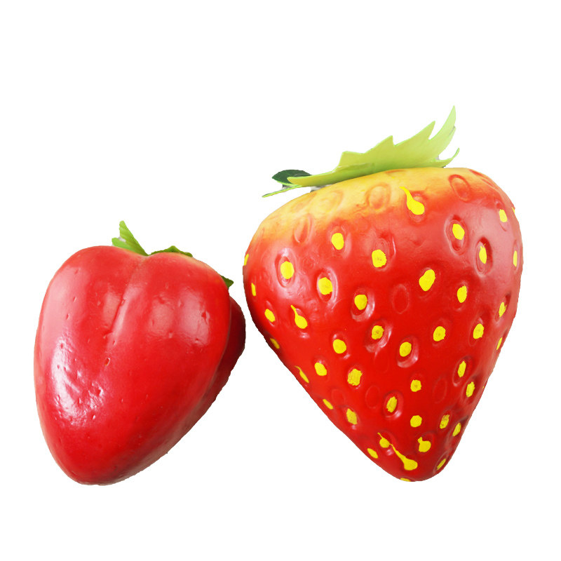 仿真大号草莓 泡沫假水果大草莓模型 大草莓家居橱柜展示摆件道具