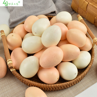 仿真鸡蛋模型实心木质鸡蛋塑料假蛋鸭蛋鸵鸟蛋幼儿园儿童绘画玩具
