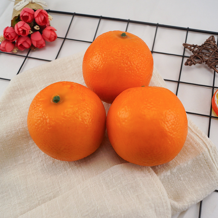 高仿真橙子 手感假脐橙模型加重水果蔬菜样板间橱柜摆设装饰道具